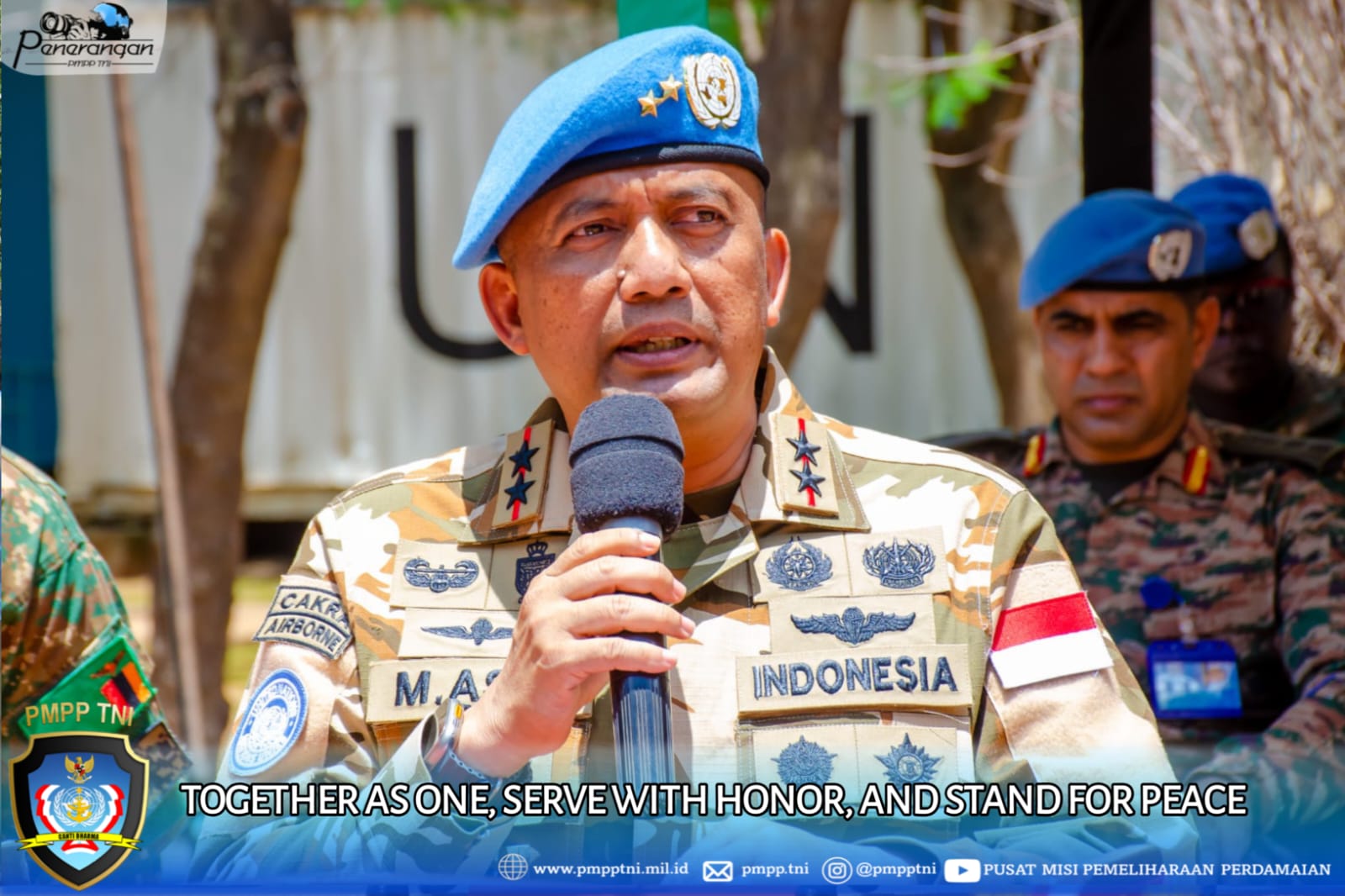 “Together As One, Serve With Honor, And Stand For Peace”