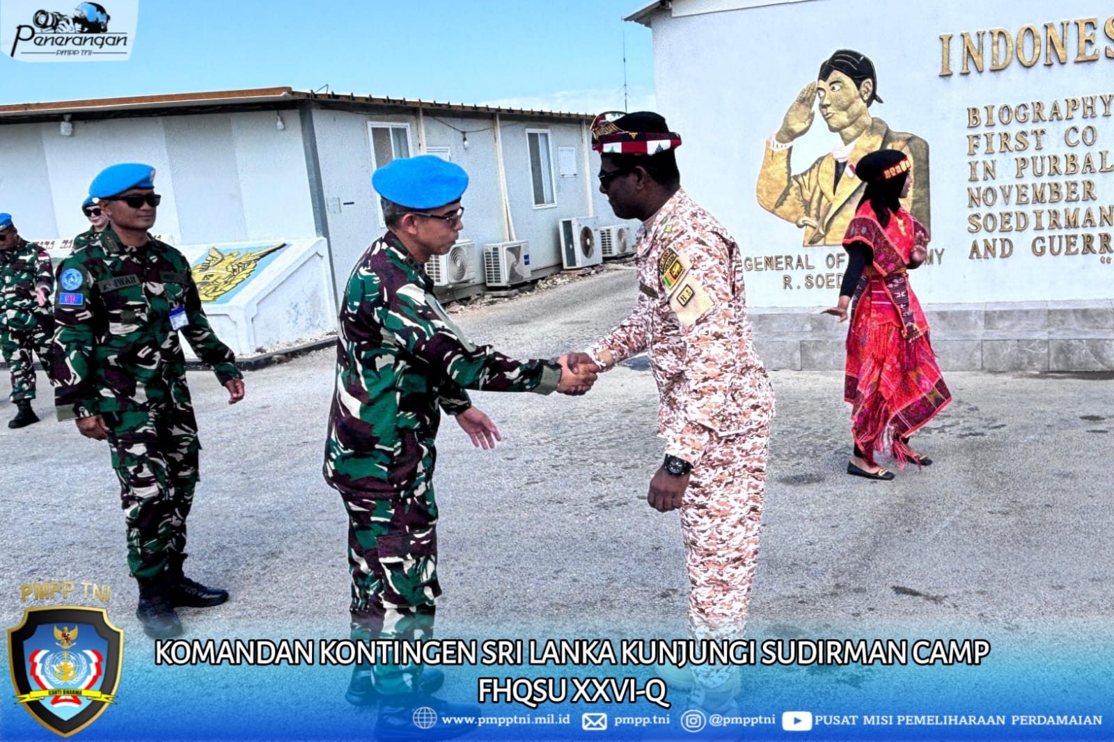 Komandan Kontingen Sri Lanka Kunjungi Sudirman Camp FHQSU XXVI-Q