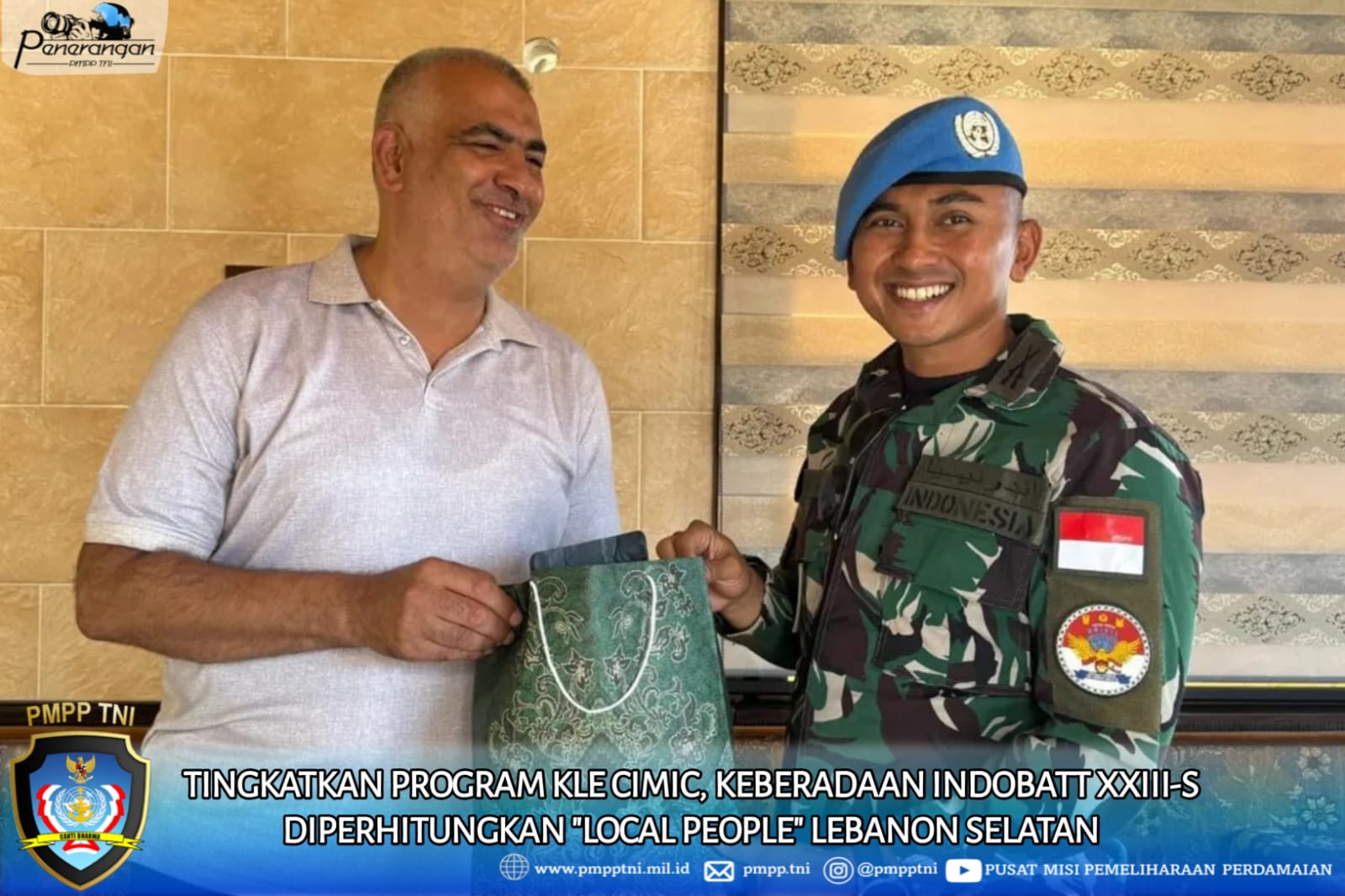 Tingkatkan Program KLE CIMIC, Keberadaan INDOBATT XXIII-S Diperhitungkan “Local People” Lebanon Selatan