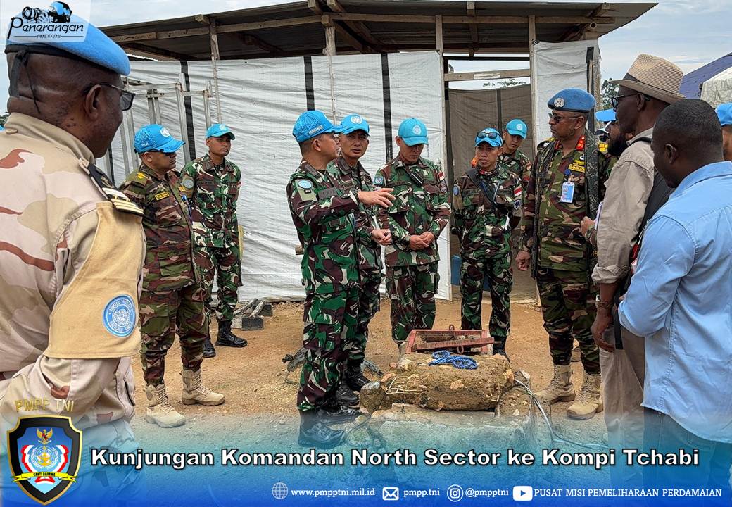 Kunjungan Komandan North Sector ke Kompi Tchabi