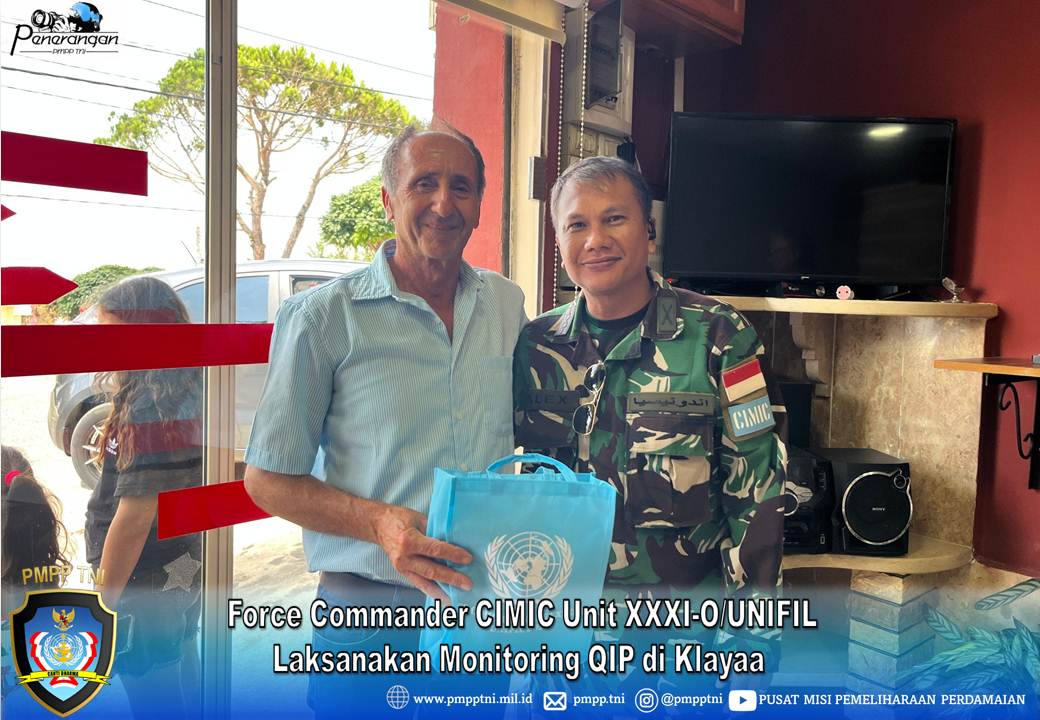 Force Commander CIMIC Unit XXXI-O/UNIFIL Laksanakan Monitoring QIP di Klayaa