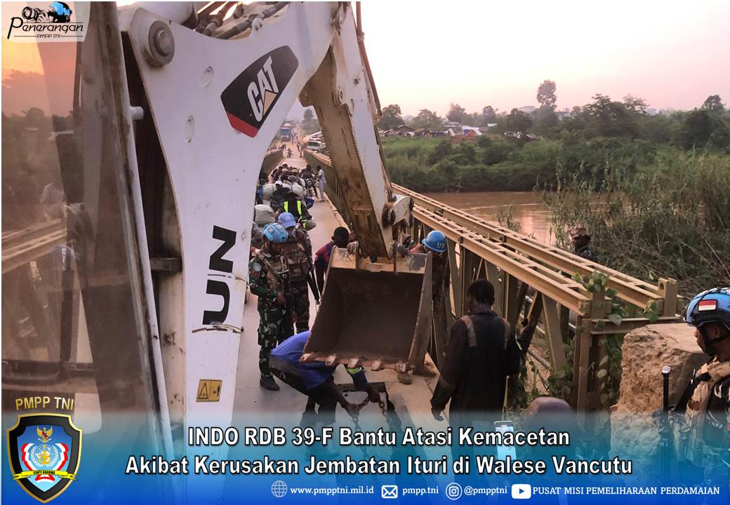 INDO RDB 39-F Bantu Atasi Kemacetan Akibat Kerusakan Jembatan Ituri di Walese Vancutu