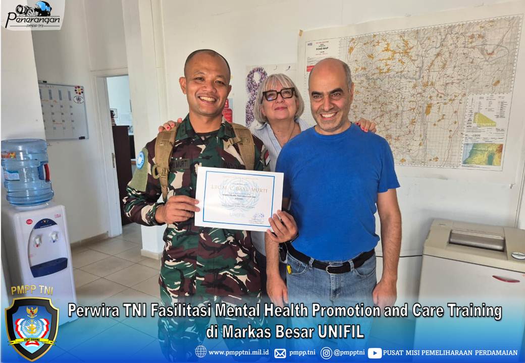 Perwira TNI Fasilitasi Mental Health Promotion and Care Training di Markas Besar UNIFIL