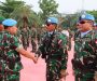 Irjen TNI Pimpin Upacara Penyambutan Satgas Indo RDB XXXIX-E dan Kizi XX-T MONUSCO