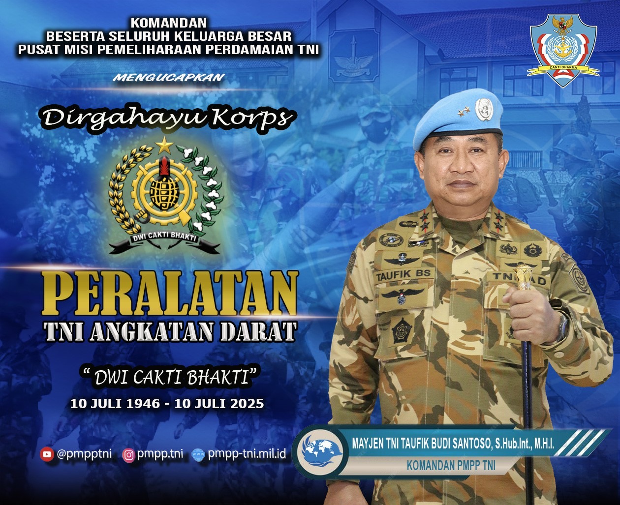 Dirgahayu Korps Peralatan TNI Angkatan Darat