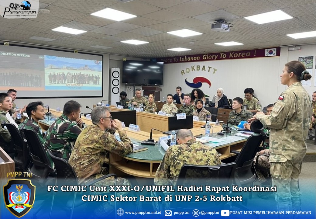 FC CIMIC Unit XXXI-O/UNIFIL Hadiri Rapat Koordinasi CIMIC Sektor Barat di UNP 2-5 Rokbatt