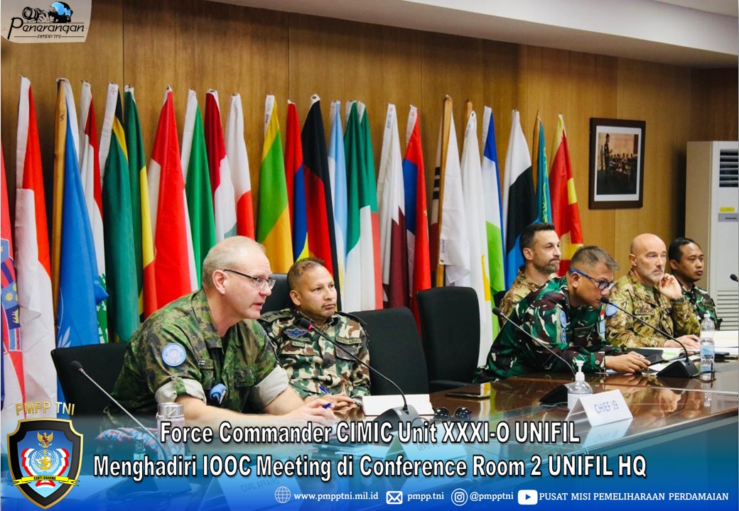 Force Commander CIMIC Unit XXXI-O UNIFIL Menghadiri IOOC Meeting di Conference Room 2 UNIFIL HQ