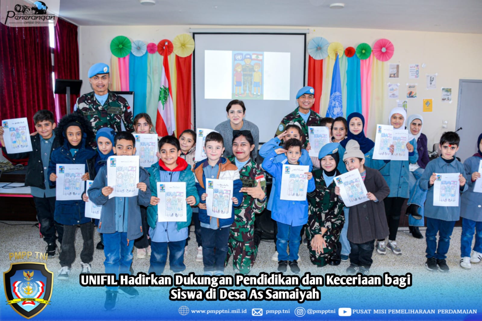 UNIFIL Hadirkan Dukungan Pendidikan dan Keceriaan bagi Siswa di Desa As Samaiyah