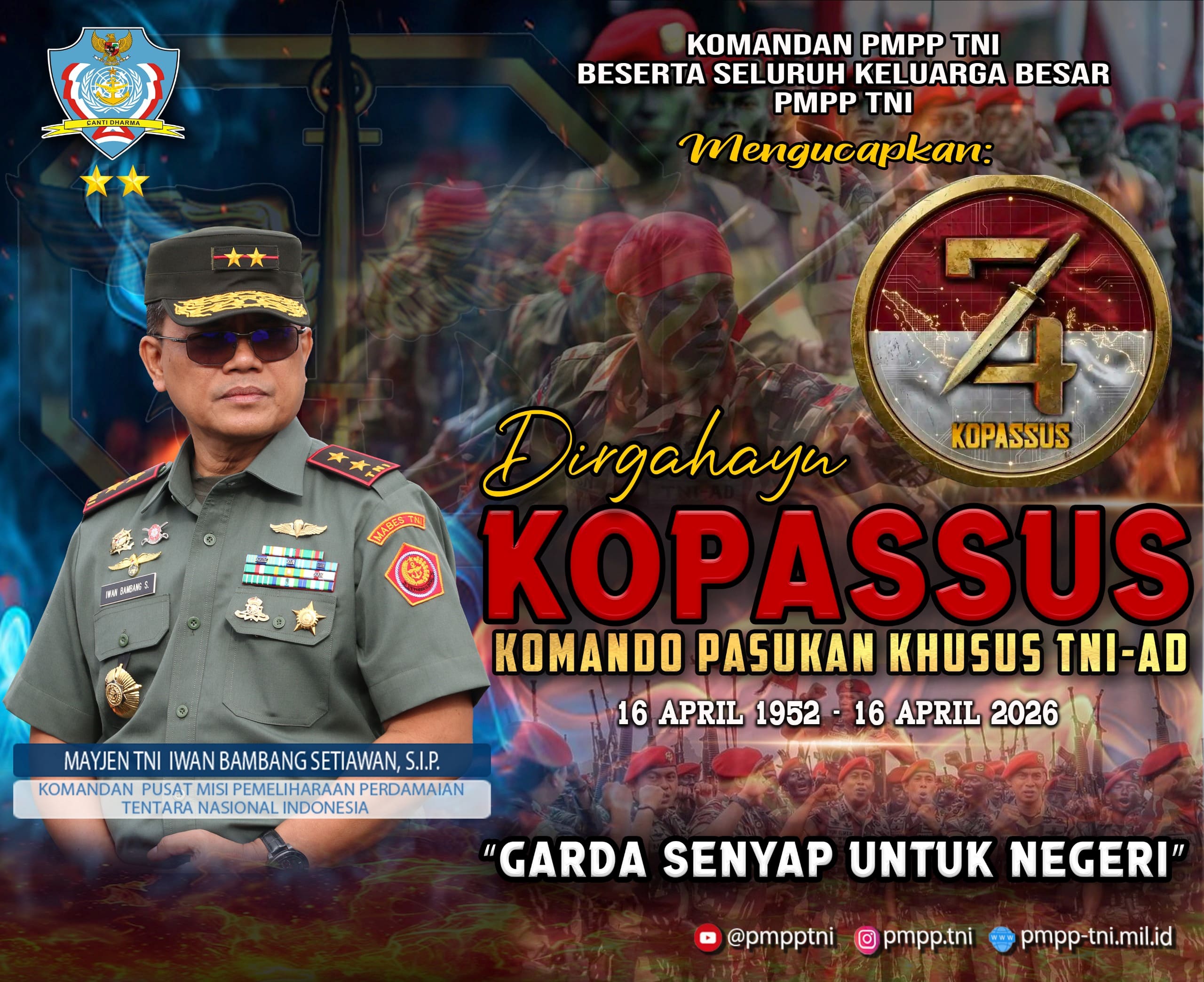 Dirgahayu Kopassus TNI AD
