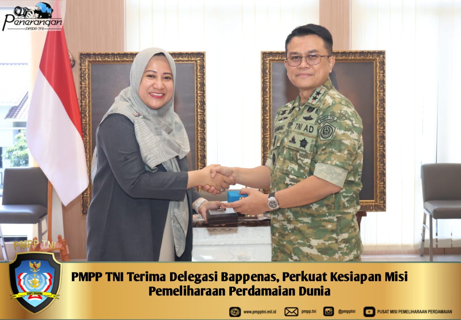 PMPP TNI Terima Delegasi Bappenas, Perkuat Kesiapan Misi Pemeliharaan Perdamaian Dunia